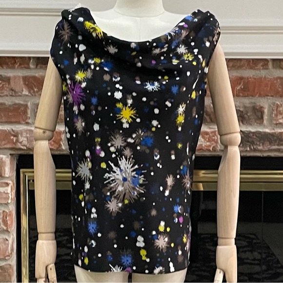 Matthew Williamson Tops - Matthew Williamson by Impulse black starburst top / S / Excellent condition